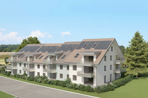 Immeuble PPE 23 logements à 1032 Romanel-sur-Lausanne | étude sanitaire Atechnik