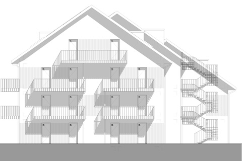 Immeuble de 15 logement à 1020 Renens | étude sanitaire Atechnik