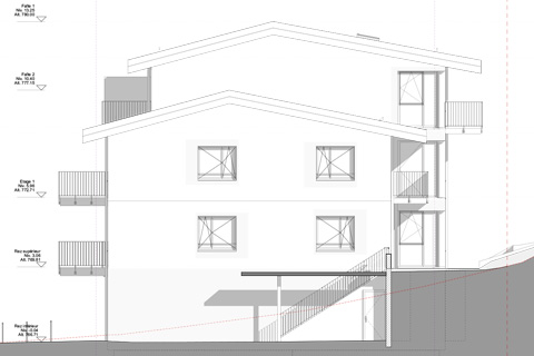 Immeuble de 8 logement à 1337 Vallorbe | étude sanitaire Atechnik